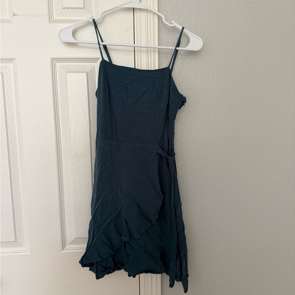 Blue Spaghetti Strap Dress